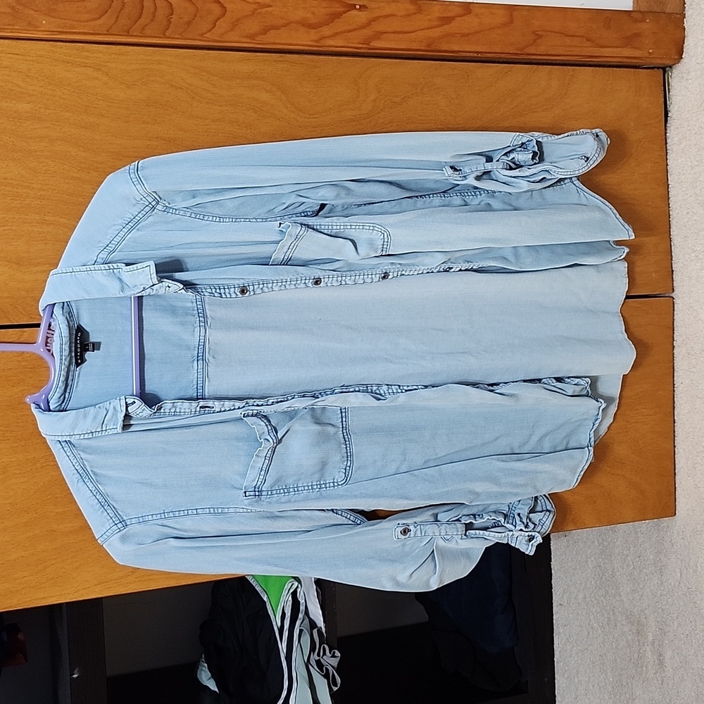 Womens denim button down